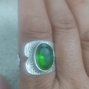 Paridot Sterling Silver ring